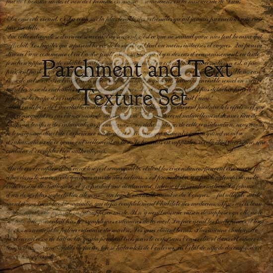 Info Tutorial: Parchment and Text Texture Set